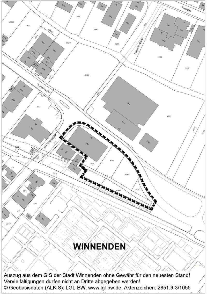 Große Kreisstadt Winnenden: Bplan_Seegartenstrasse_Wiesenstrasse_Winnenden