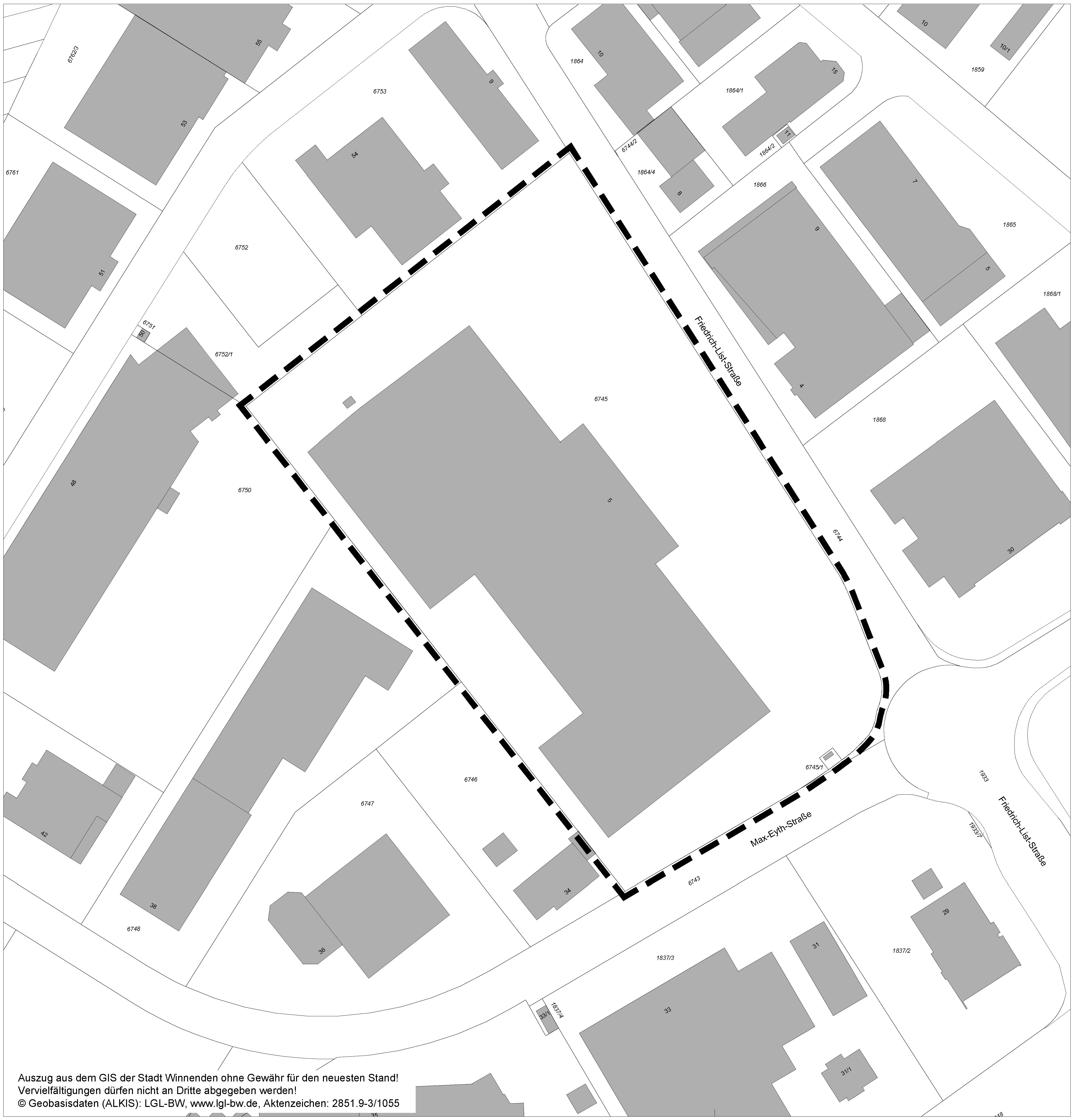 Große Kreisstadt Winnenden: Bplan_Langes_Gewand_2_Aenderung_Winnenden